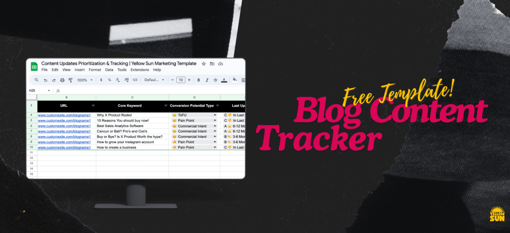 Blog Content Tracker Template